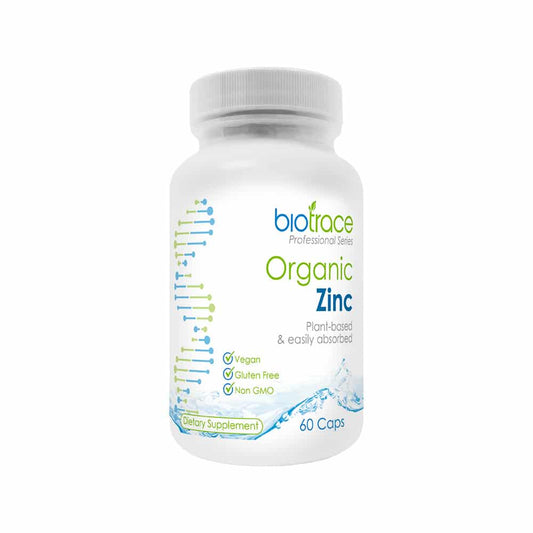 BioTrace Organic Zinc 60 capsules 15mg per capsule - Impact Life