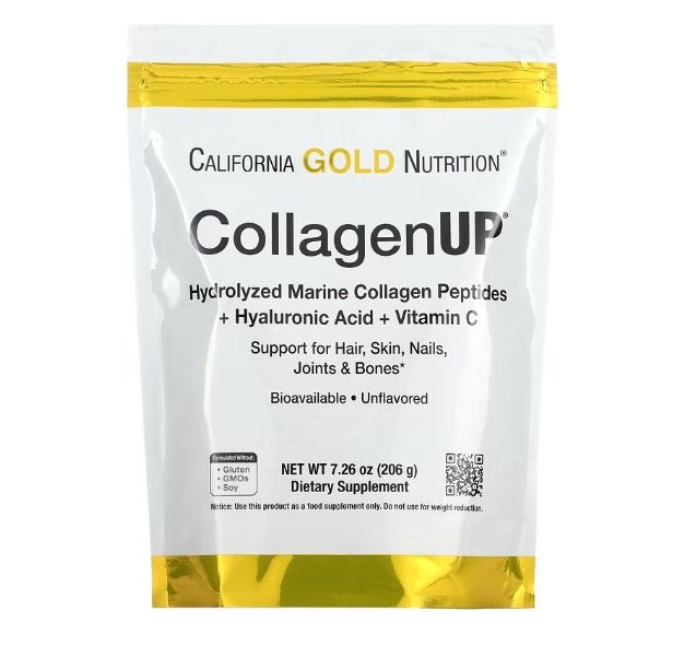 California Gold Nutrition CollagenUP Hydrolyzed Marine Collagen Peptides 206g