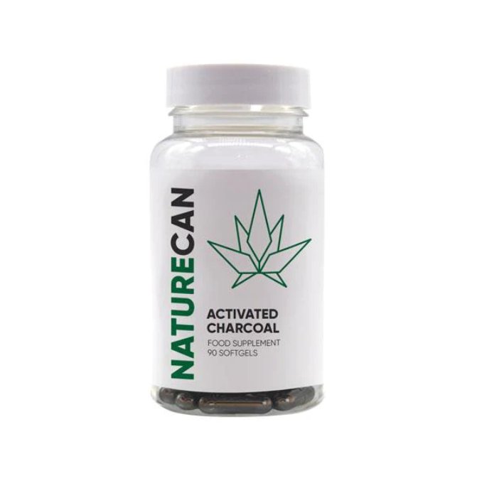 Naturecan Activated Charcoal Food Supplement 90 capsules - Impact Life